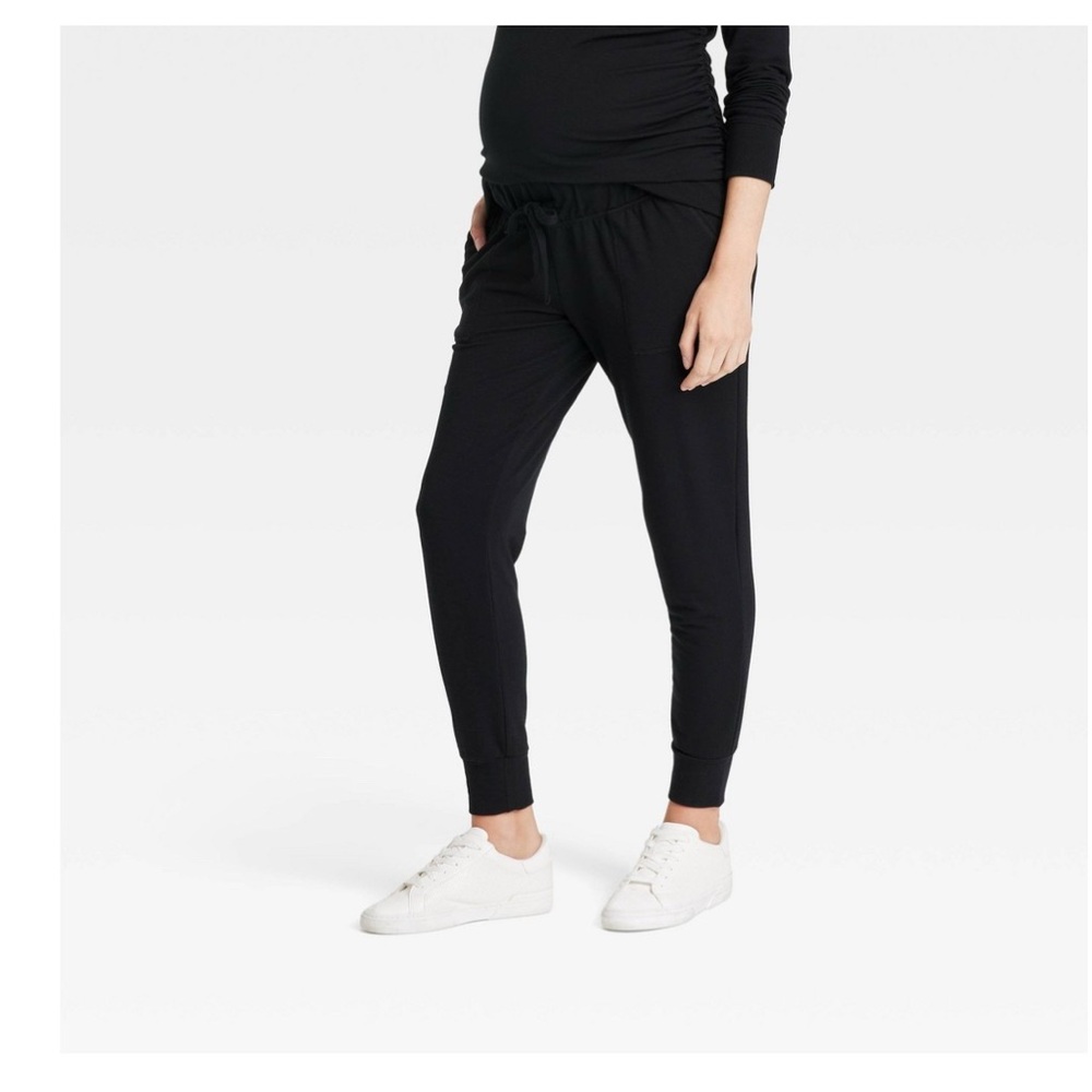Ingrid & Isabel Black Pre-Maternity - Maternity Joggers